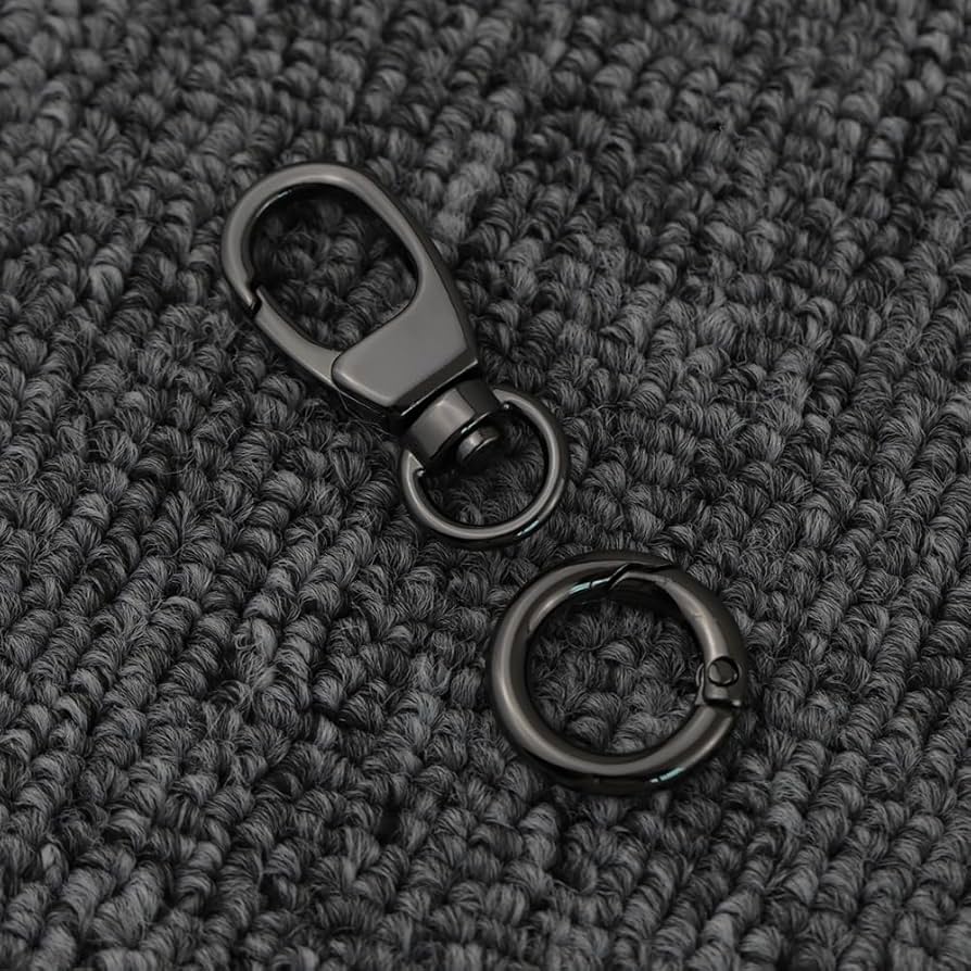 Amazon.co.jp: ナスカン 二重リング キーホルダー 回転フック